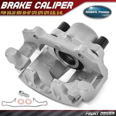 Front Left Brake Calipers with Bracket for Volvo 850 93-97 C70 S70 V70 2.3L 2.4L - Image 1 of 4