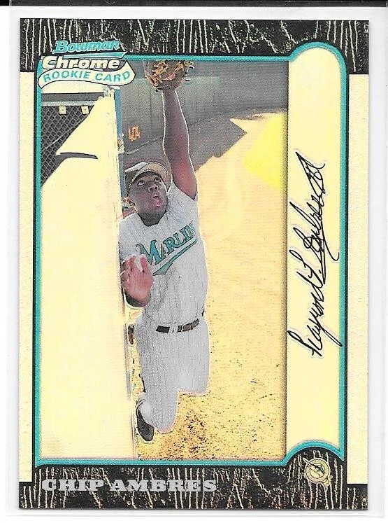 CHIP AMBRES ROOKIE REFRACTOR 1999 BOWMAN CHROME 173 FLORIDA MARLINS - Image 1 of 1