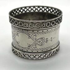 Beautiful Solid Silver Edwardian Napkin Ring London 1907 Josiah Williams & Co