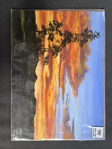 Genuine Artwork Sunrise 2018 Adriana Uribe 35cm-25cm - Picture 1 of 4