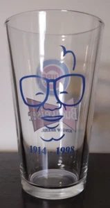 Harry Caray 1914-1998 Chicago Cubs Budweiser Pint Glass New - Picture 1 of 6