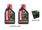 Oil and Filter Kit For Kymco Yager 125 GT i 2014-2016 Motul 5100 10W40 Hiflo