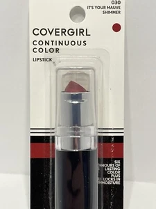CoverGirl Continuous Color Lipsticks 030 It's Your Mauve Shimmer, NEW & SEALED - Picture 1 of 3
