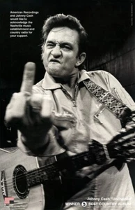 Johnny Cash ~ Unchained ~ 11"x 17" American Records Advertising Poster (Repro) - Picture 1 of 1