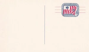 STAMP US SCOTT UX52 "US Coast Guard Flag" 4 CENT 1965 POSTCARD MNH - Picture 1 of 1