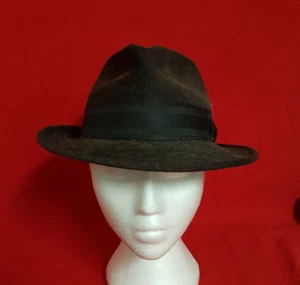 ADAM -The First Name in Hats. VINTAGE Fedora with Original Price Tag. Size 7 1/4 - Picture 1 of 12