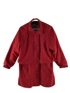 Gallery Petite Women's Red Coat Jacket Size Small P Removable Lining - Picture 1 of 5