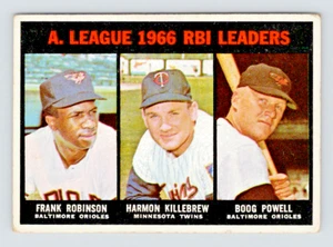 1967 Topps Card, #241 RBI Leaders, Robinson, Killebrew & Powell - Picture 1 of 3