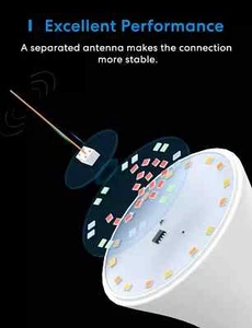 Meross Smart Light Bulb, Smart Wifi LED Bulbs Compatible with Apple Homekit, Sir - Picture 1 of 4