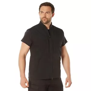 Men's Black Concealed Carry Waterproof Soft Shell Vest - Picture 1 of 8