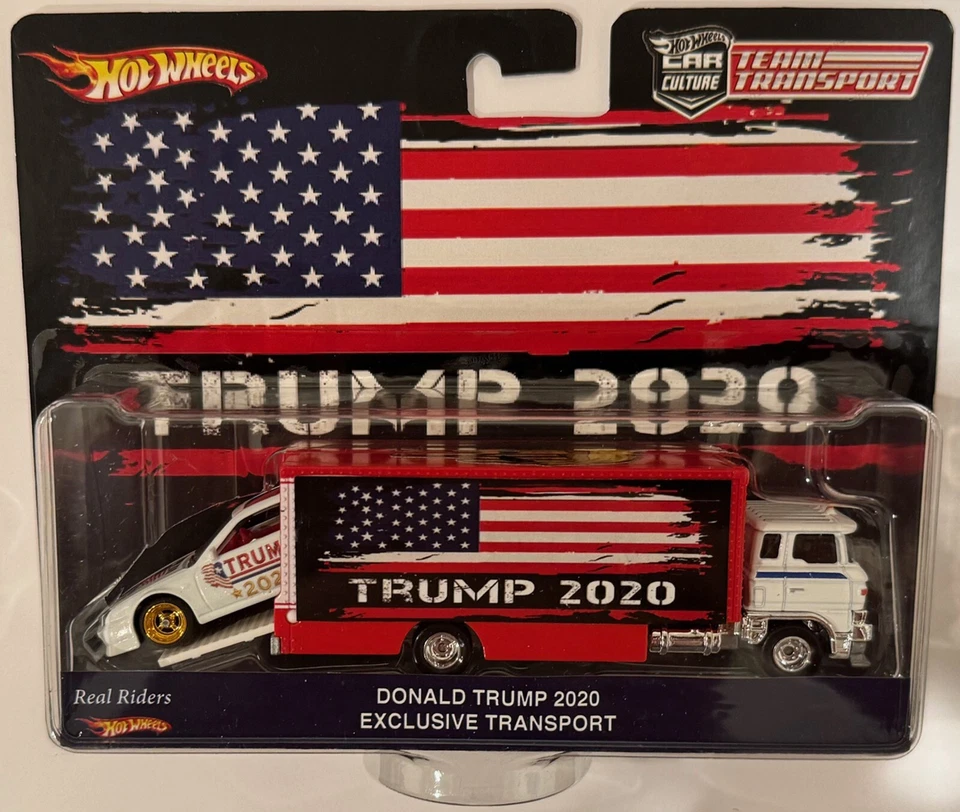 Transporte de equipo Hot Wheels personalizado Honda Prelude Trump MAGA con pilotos reales Foto 1 de 3