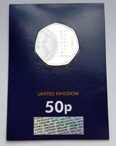 2020 Royal Mint Rosalind Franklin 50p Fifty Pence Coin BUNC Change Checker Card - Picture 1 of 4