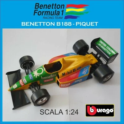 BENETTON B188 NANNINI BURAGO SCALA 1:24 CON SCATOLA (C340) - Immagine 1 di 3