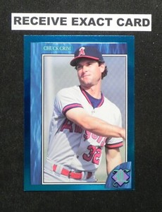 CHUCK CRIM 1992 Legends Blue Foil Card #F12 _ Exact Card (D)