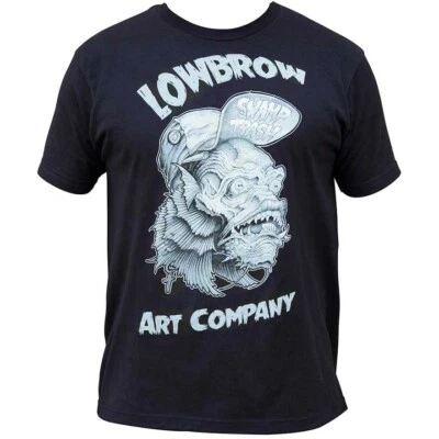 Camiseta Lowbrow Art Swamp Trash Negra Criatura Laguna Tatuaje Camiseta S-M-L-XL-2XL Foto 1 de 3