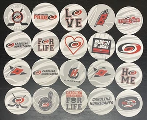 Lot Of 20 Carolina Hurricanes Hockey NHL 4’’ Round Cardboard Coasters Gift Idea - Picture 1 of 1