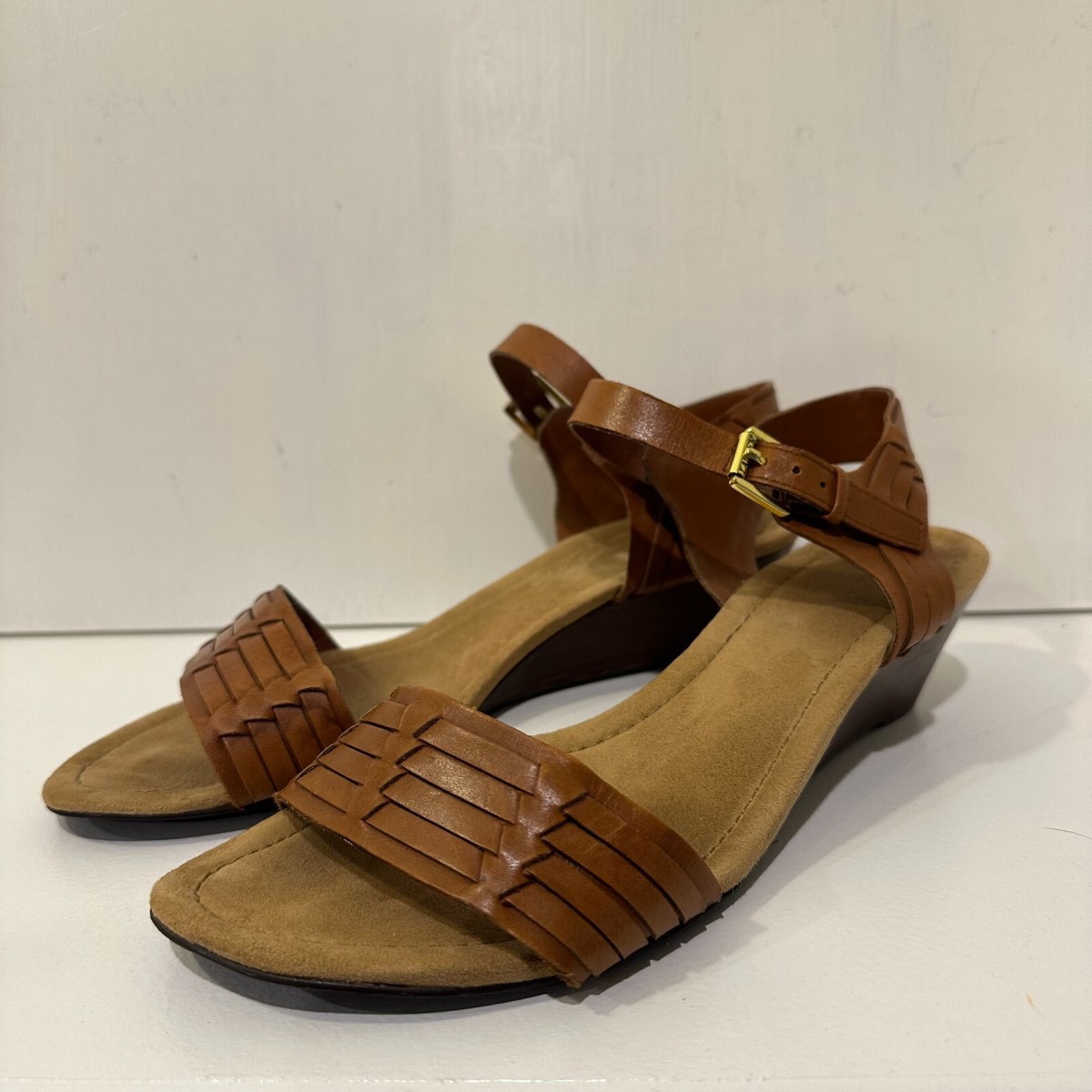Lauren Ralph Lauren Women's Buckle Wedge Sandals for Women