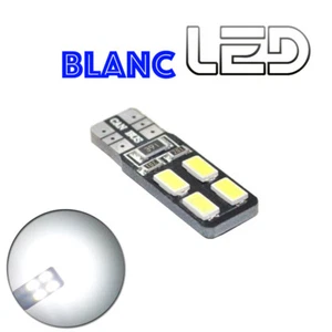 1 Ampoule W5W T10 Blanc 8 Led anti erreur habitacle Porte Coffre Plafonnier - Picture 1 of 2