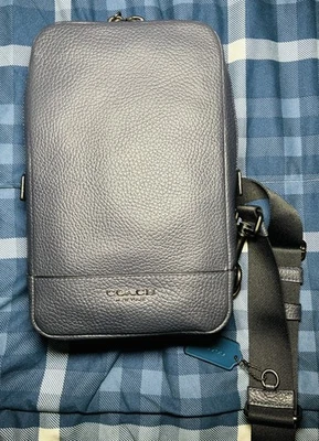 Bandolera Coach Stanton azul profundo nueva Foto 1 de 4