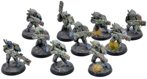 TAU EMPIRE 10 Breacher Team #2 WELL PAINTED Warhammer 40K - Bild 1 von 3