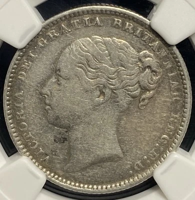 GREAT BRITAIN 1884 AD Queen Victoria, Silver Shilling 1S Coin 1837-1901 NGC VF30 - Image 1 of 4