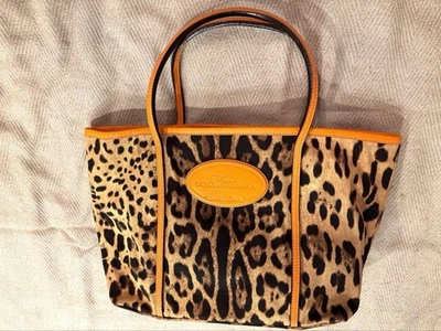 DOLCE&GABBANA Shoulder Hand Bag Orange Leather Small Purse Vintage Authentic - image 1 of 4