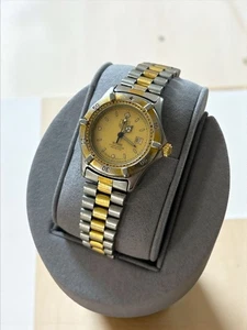 Reloj de cuarzo para hombre TAG Heuer 2000 Series 964.006 esfera dorada 200M probado funcionando - Imagen 1 de 10