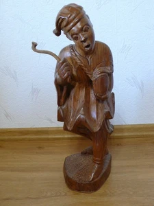 Holzfigur Motiv Wandersmann Afrika massiv Türstopper Figur - Bild 1 von 7