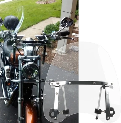 Clear Motorcycle Windshield 19"x17" For Honda Valkyrie 1500 GL1500C 1800 GL1800C - Image 1 of 4