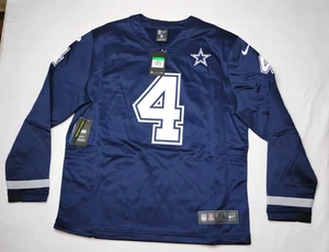 Nike Dallas Cowboys Dak Prescott Navy Therma Long Sleeve Jersey Men's XL - Bild 1 von 11