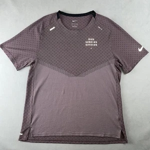 Nike Dri-FIT ADV Shirt Mens Size M Running Division Short Sleeve Tech Knit Sport - Picture 1 of 11