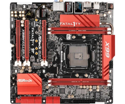 ASRock Fatal1ty X99M Killer/3.1 Motherboard M-ATX Intel X99 LGA2011-3 CORE XEON. - Image 1 of 2