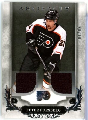 2018-19 Artifacts Materials Silver #147 Peter Forsberg JERSEY 01/99 - FLYERS - Image 1 of 2