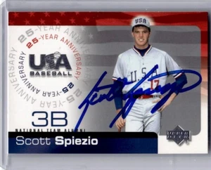 2003 Upper Deck 40-Man Scott Spiezio Auto Anaheim Angels #6 Signed IP Beckett - Picture 1 of 2