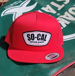 So-Cal Speed Shop TRUCKER HAT Mesh Snapback Hot Rod Drag Racing auto vtg style - Picture 1 of 5