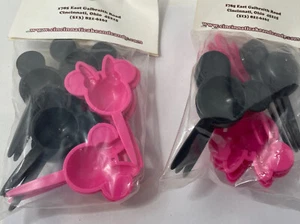 24ct Mickey Minnie Ears Birthday Cup Cake Topper Decoration NEW Deco Pics - Picture 1 of 7