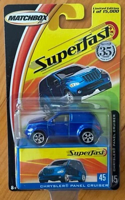 2004 MATCHBOX SUPERFAST CHRYSLER PANEL CRUISER Blue #45 - Image 1 of 2