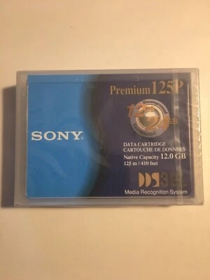 Lot Of 2 SONY Premium 125P Data Tape Cartridge DGD125P 12GB 24GB DDS-3 - Image 1 of 3
