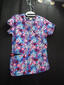Dickies Floral Scrub top Size XS Woman's (F6) - Imagen 1 de 2