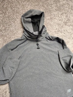 NWT New Balance Q Speed Shift Hoodie Womens L Gray Impact Run Grid Hoodie - Image 1 of 4