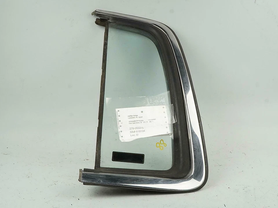 1989 - 1995 Dodge Spirit Glass Window Door Vent Driver Side Lh Left Rear Oem Foto 1 de 4
