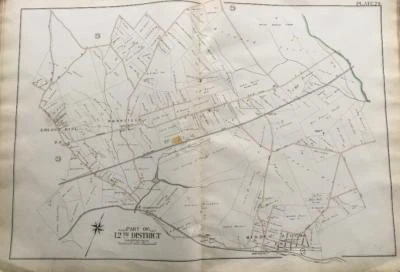 1898 BALTIMORE COUNTY MARYLAND ROSSVILLE GOLDEN RING MIDDLE RIVER ATLAS MAP - Image 1 of 4