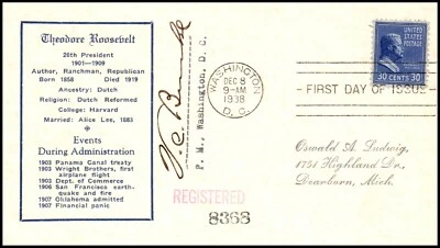 Scott 830 30 Cents Roosevelt Arnowitz FDC - Typed Address - Planty 830-22 - Image 1 of 2