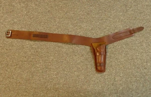 Vintage Brauer Bros M30 Holster & Ammo Belt 22C Brown Leather Size 40 - Picture 1 of 14