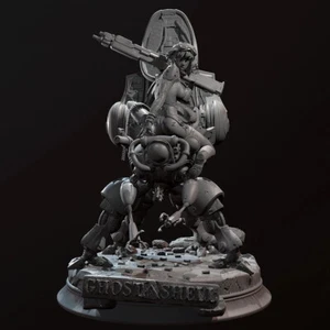 90mm Height Resin Figures Model Kit Female Soldier Robot Unassembled Unpainted - Picture 1 of 4