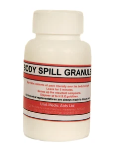 CLEAN UP ABSORBENT POWDER (100gm) WITH DEODORISER - BLOOD VOMIT URINE - Picture 1 of 3