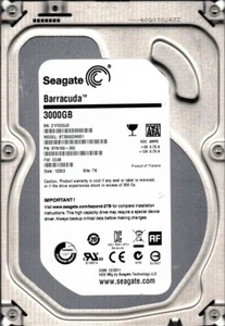 Seagate ST3000DM001 P/N: 9YN166-300 F/W: CC49 TK 3TB Z1F - Picture 1 of 1