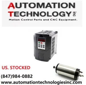 WASSERGEKÜHLTER 1,5KW USA 110V CNC SPINDELMOTOR UND PASSENDER INVERTER VFD ROUTER - Bild 1 von 1
