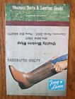 COWBOY BOOT ON MATCHBOOK MATCHCOVER: TONY LAMA BOOTS (CLEARWATER, FLORIDA) -E6