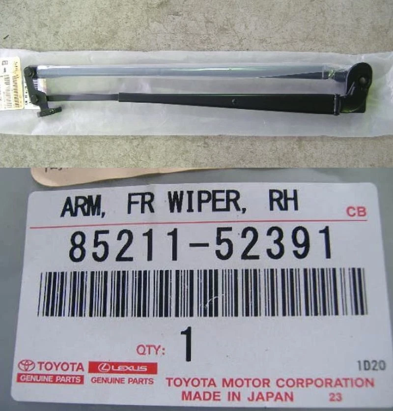 TOYOTA YARIS Front Wiper Arm RHD Unit 85211-52391 OEM Genuine(RH drive only)